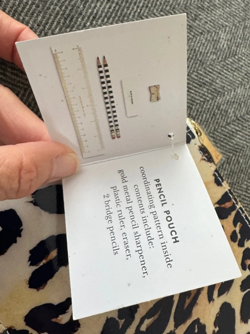 NWT, KATE SPADE, LEOPARD PRINT PENCIL HOLDER